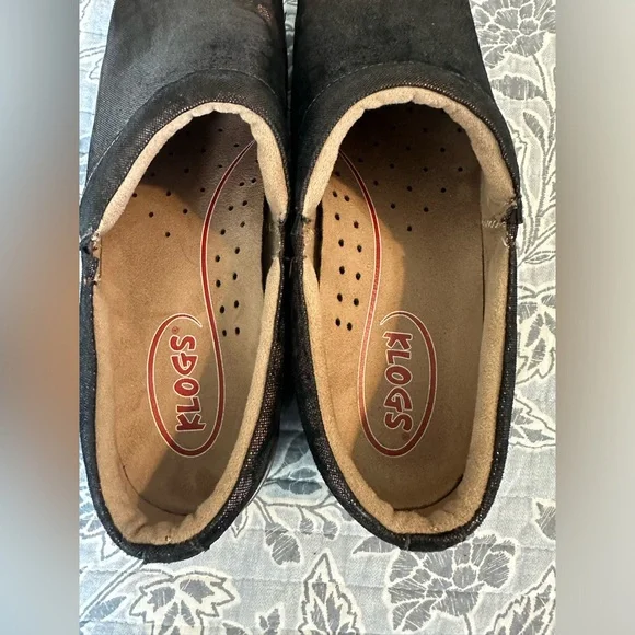 Klogs, metallic brown crocodile print, size 11 - Picture 6 of 7